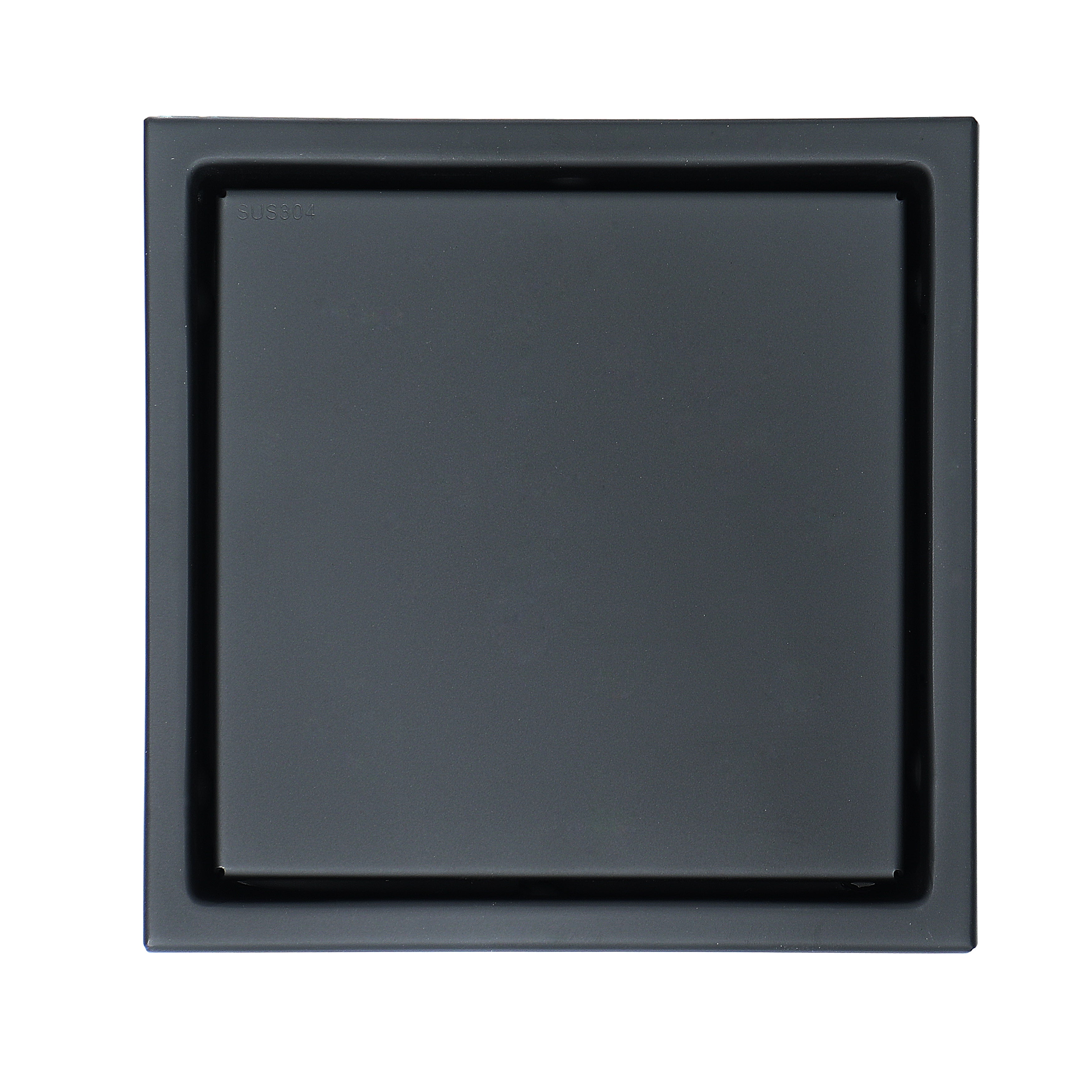Matte Black stainless floor drain 6x6inch