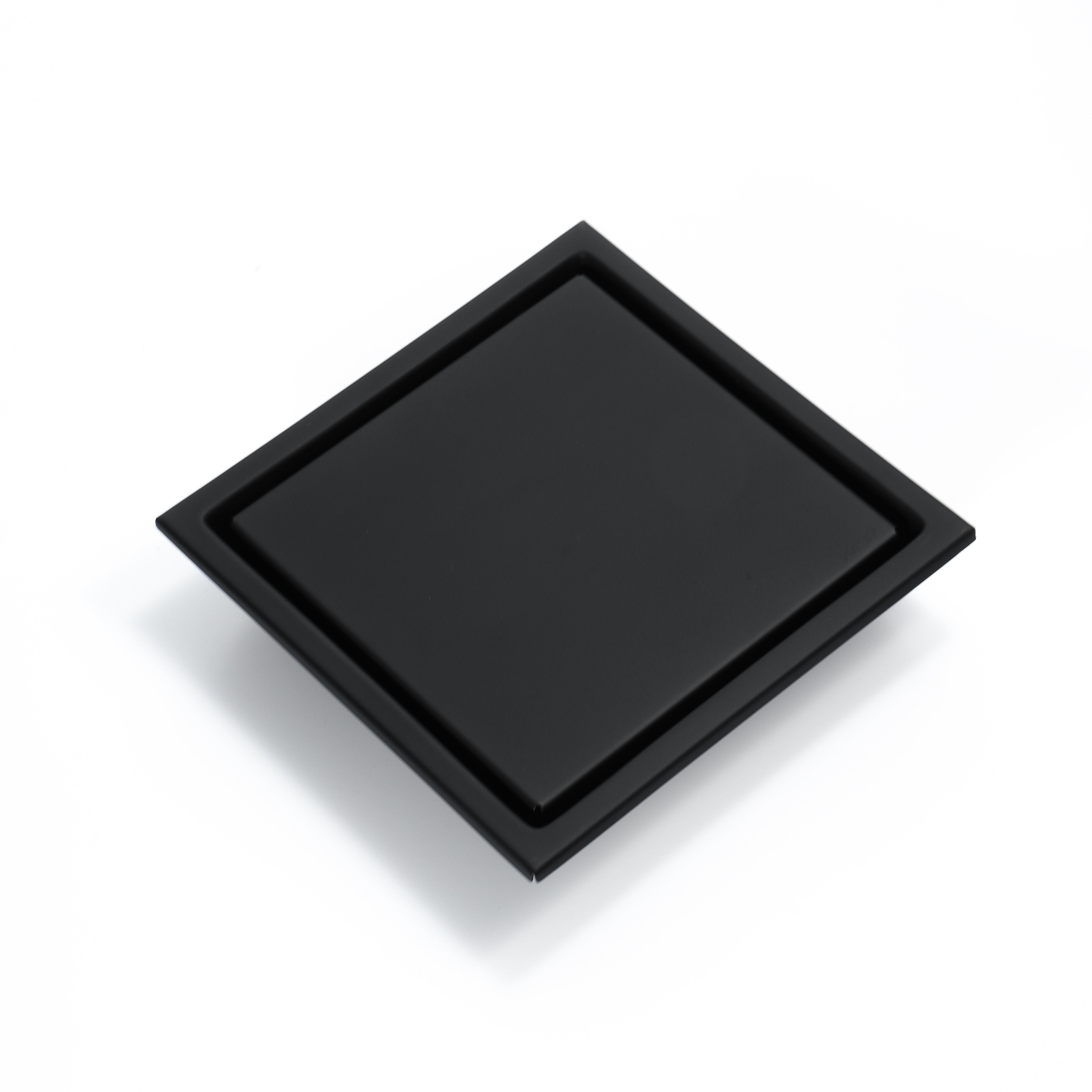Matte Black stainless floor drain 6x6inch