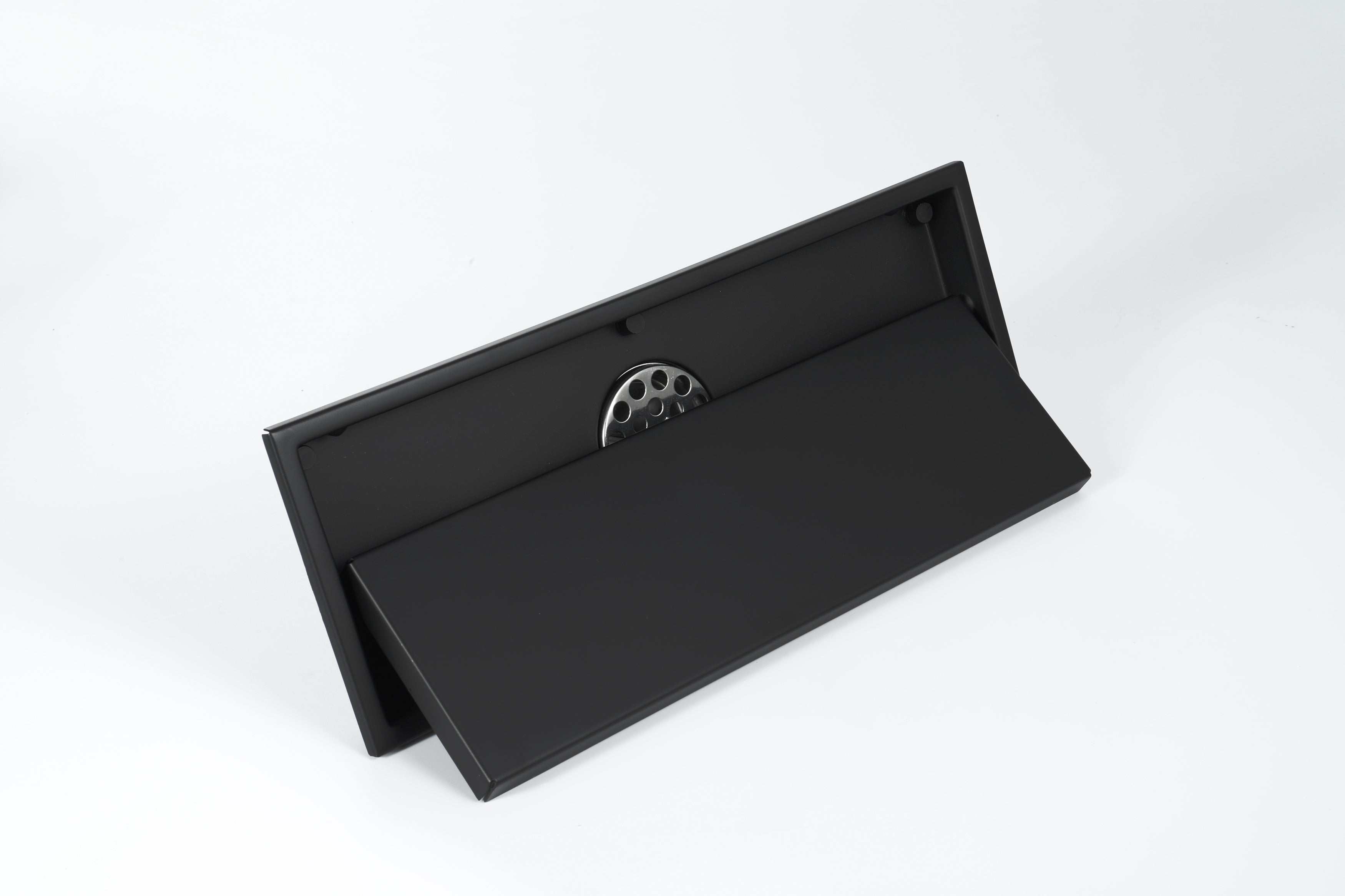 Matte Black stainless floor drain 11.8inch x 4.3 inch
