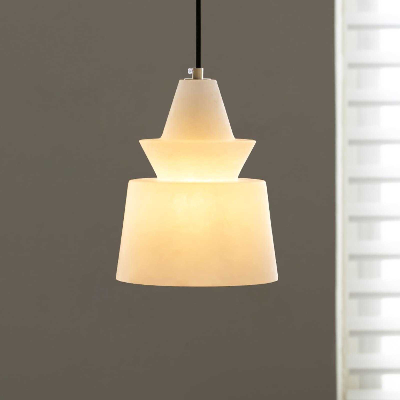 Flo  S  Alabaster Pendant Light