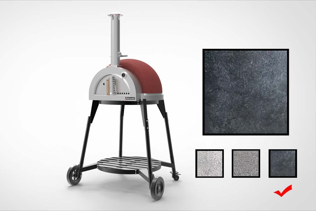 Fiamo Tabletop Version 800mm Diameters Wood Fired Clay Pizza Oven