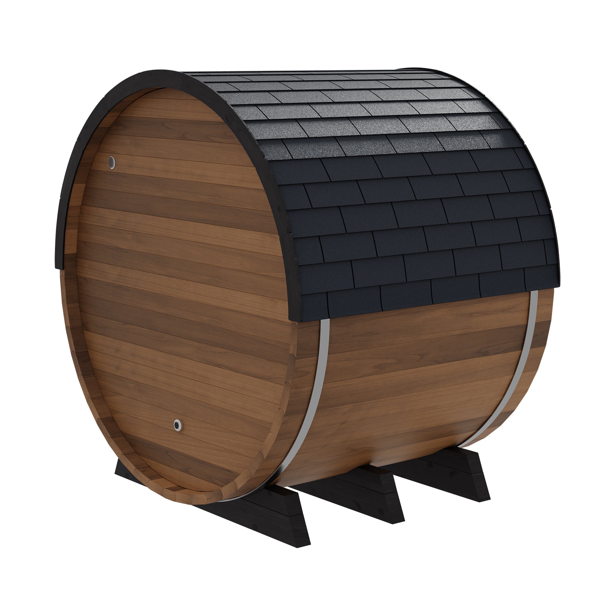 Finnmark FD-6 | 4-Person Cedar Combination Barrel Sauna | Traditional Steam + Spectrum Plus™ Full Spectrum Infrared | Clear-Grade Canadian Cedar | Wi-Fi Controls | Bluetooth Audio | RGB Lighting | 185°F+