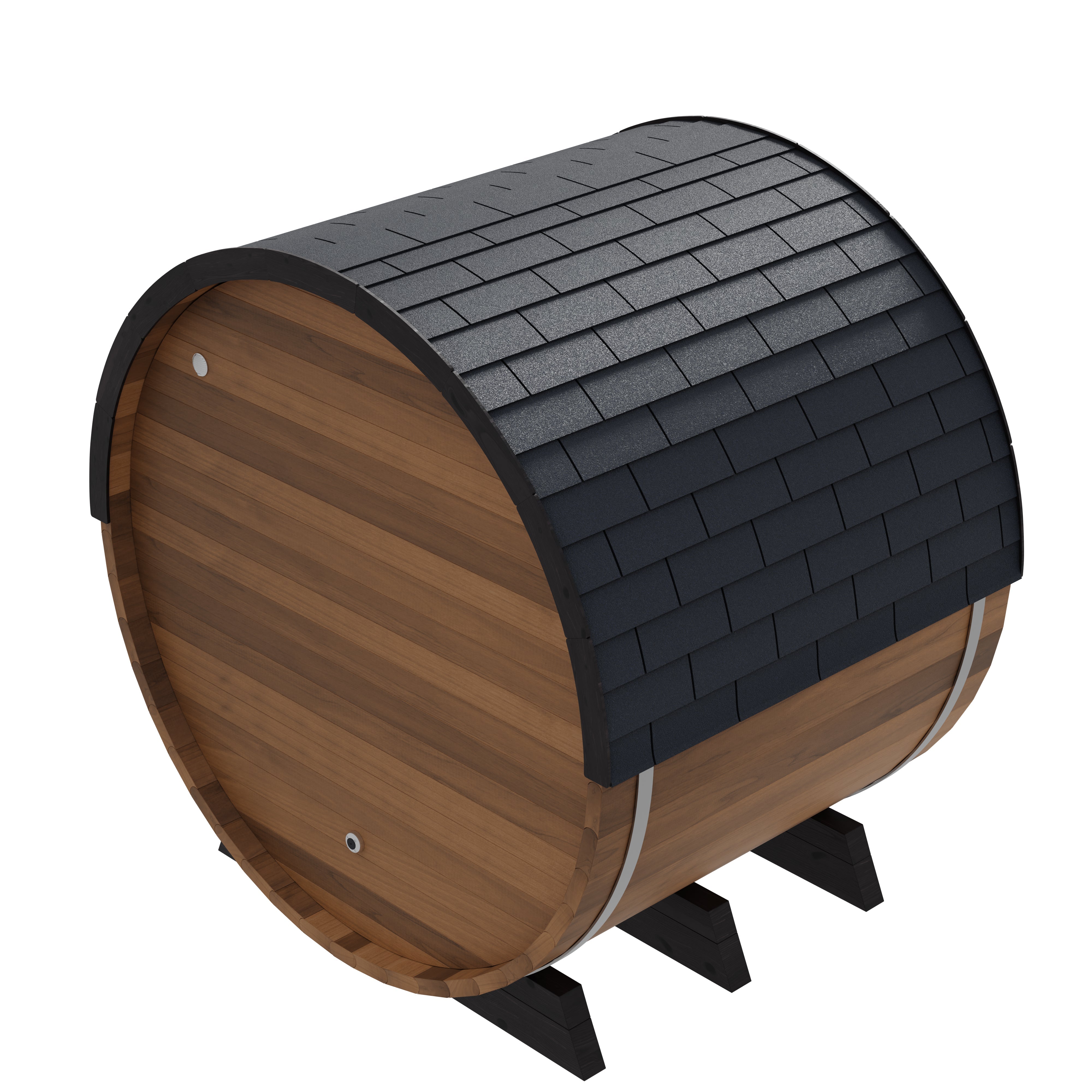 Finnmark FD-6 | 4-Person Cedar Combination Barrel Sauna | Traditional Steam + Spectrum Plus™ Full Spectrum Infrared | Clear-Grade Canadian Cedar | Wi-Fi Controls | Bluetooth Audio | RGB Lighting | 185°F+