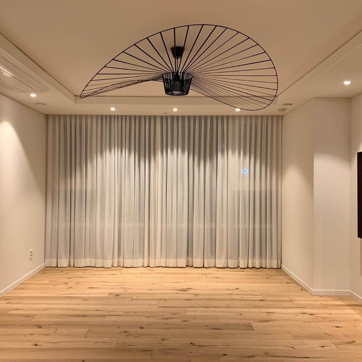 French Vertigo Fiberglass Chandelier 54.7"