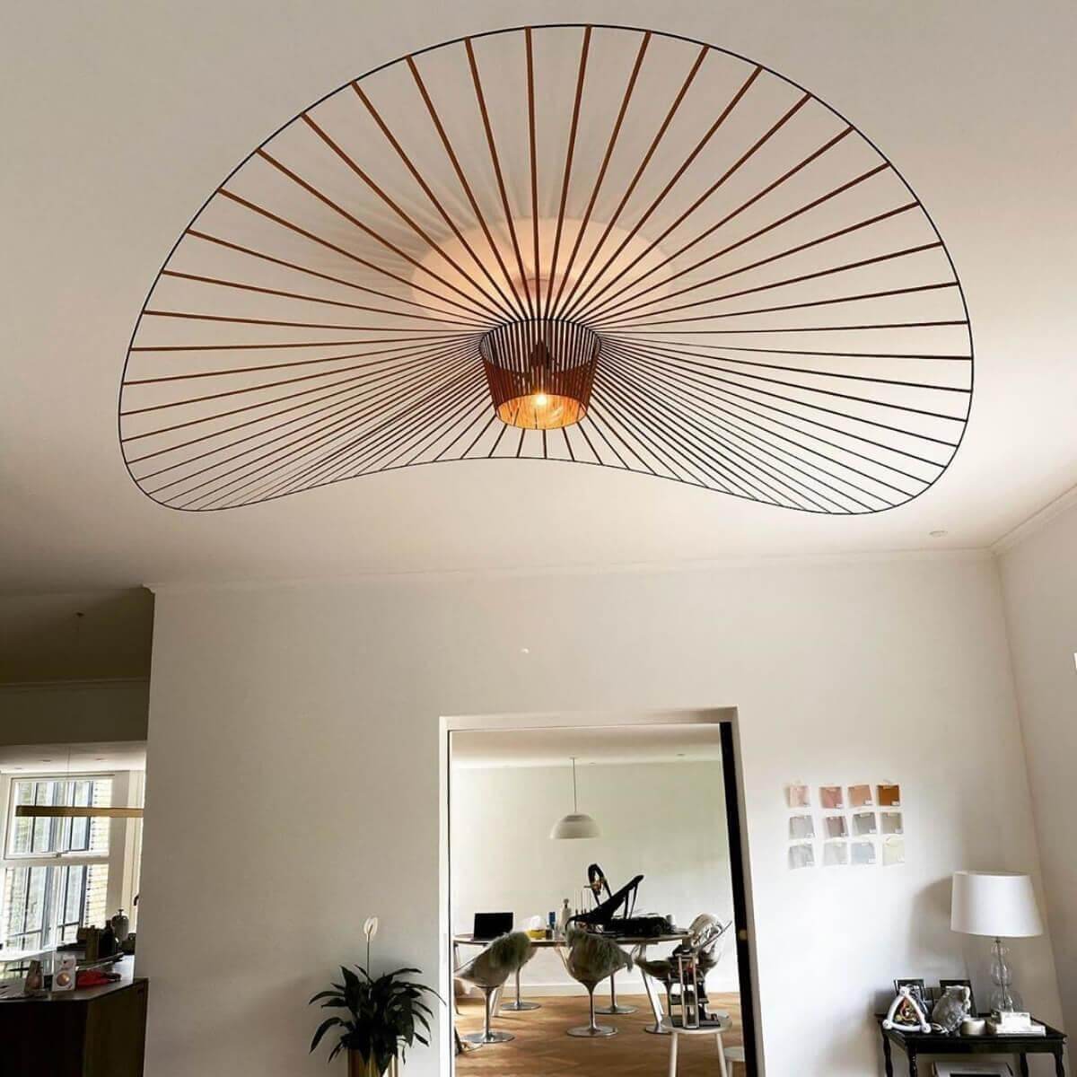 French Vertigo Fiberglass Chandelier 54.7"