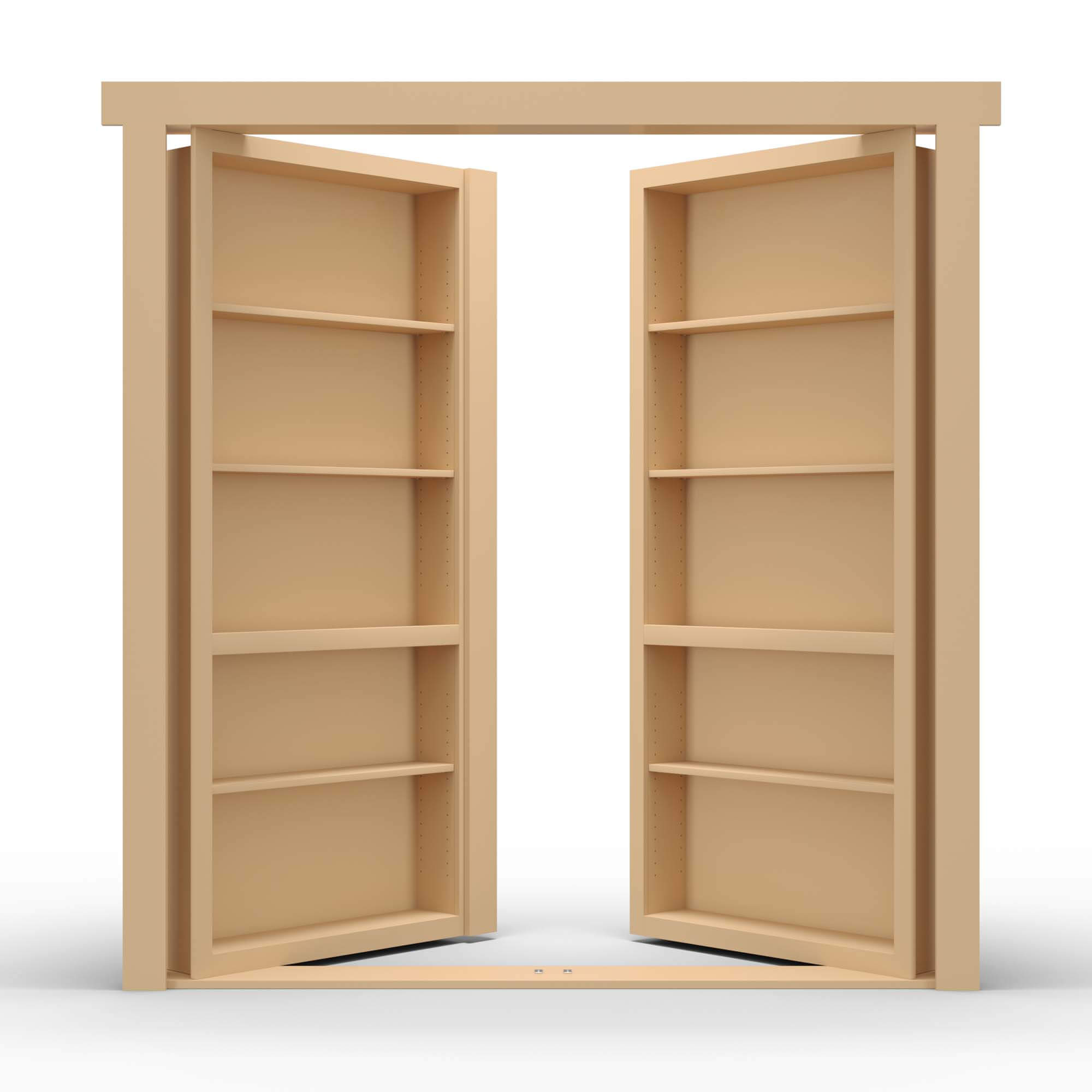 Hidden French Door Paint Grade