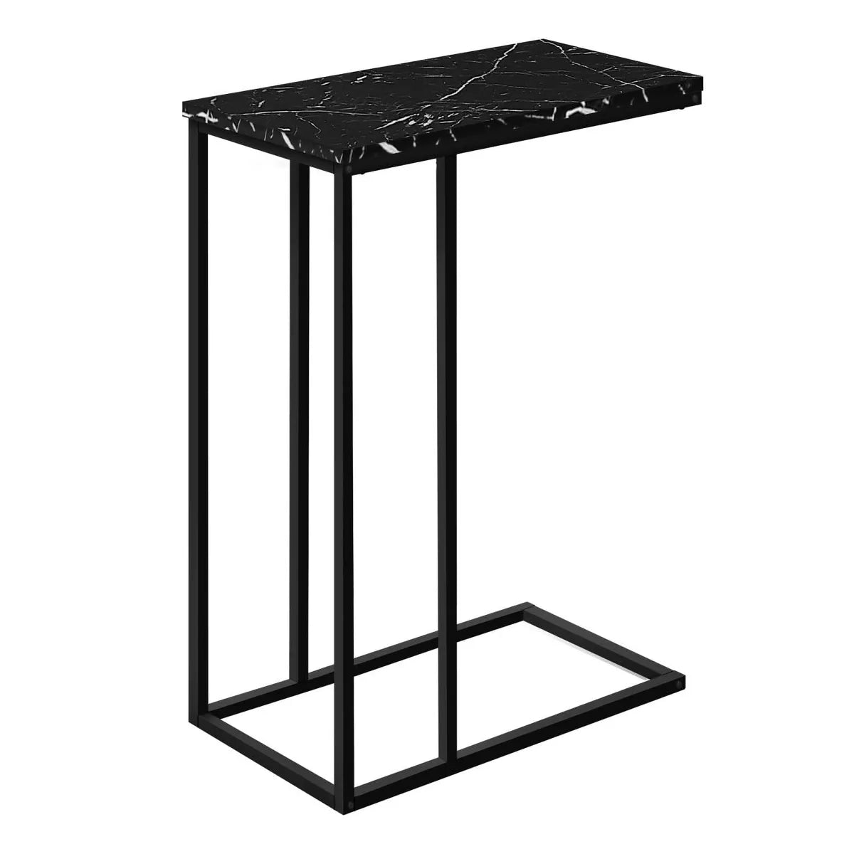 Black Marble End Side Table