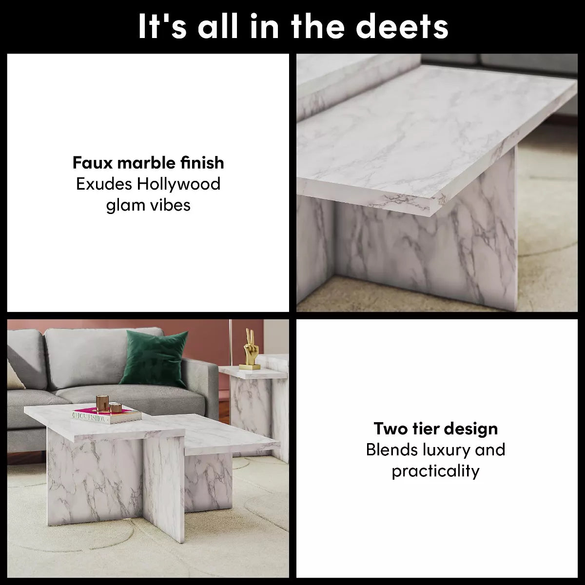 Brielle Two-Tiered Coffee Table