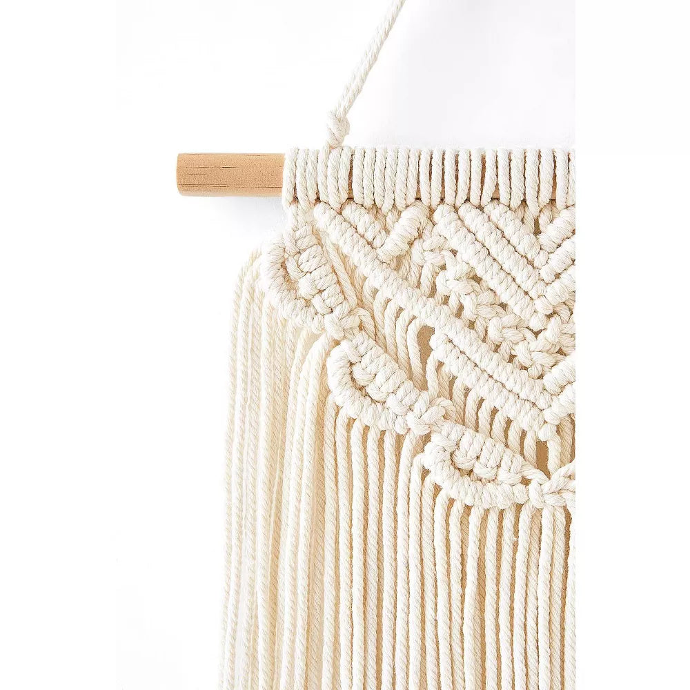 2-Piece Boho Macrame Wall Hanging Set | Nursery & Bedroom Decor