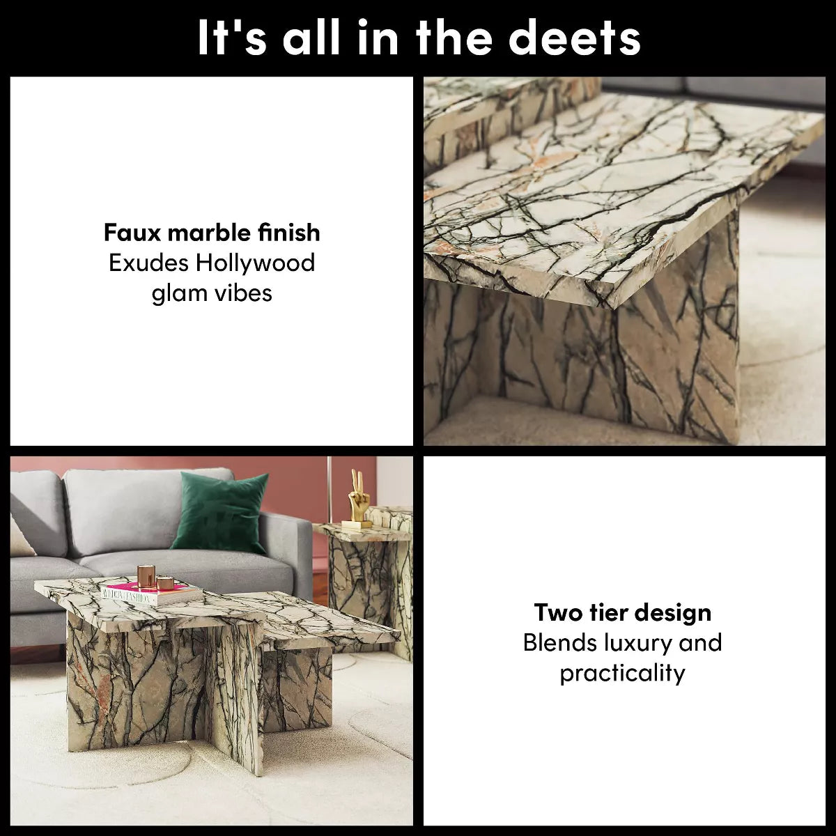 Brielle Two-Tiered Coffee Table