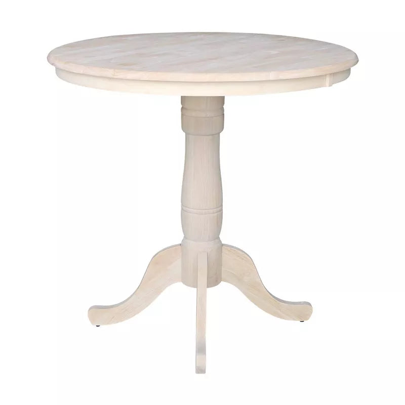 36" Round Top Pedestal Table Unfinished - International Concepts