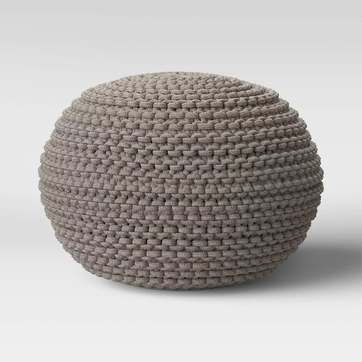Cloverly Chunky Knit Pouf