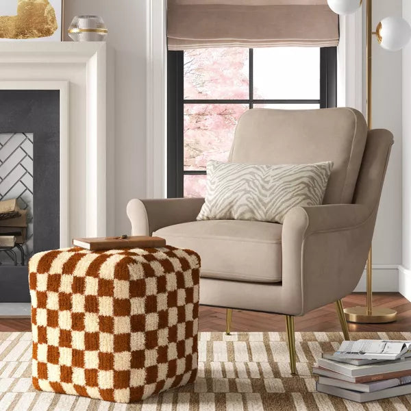 Checkerboard Pouf