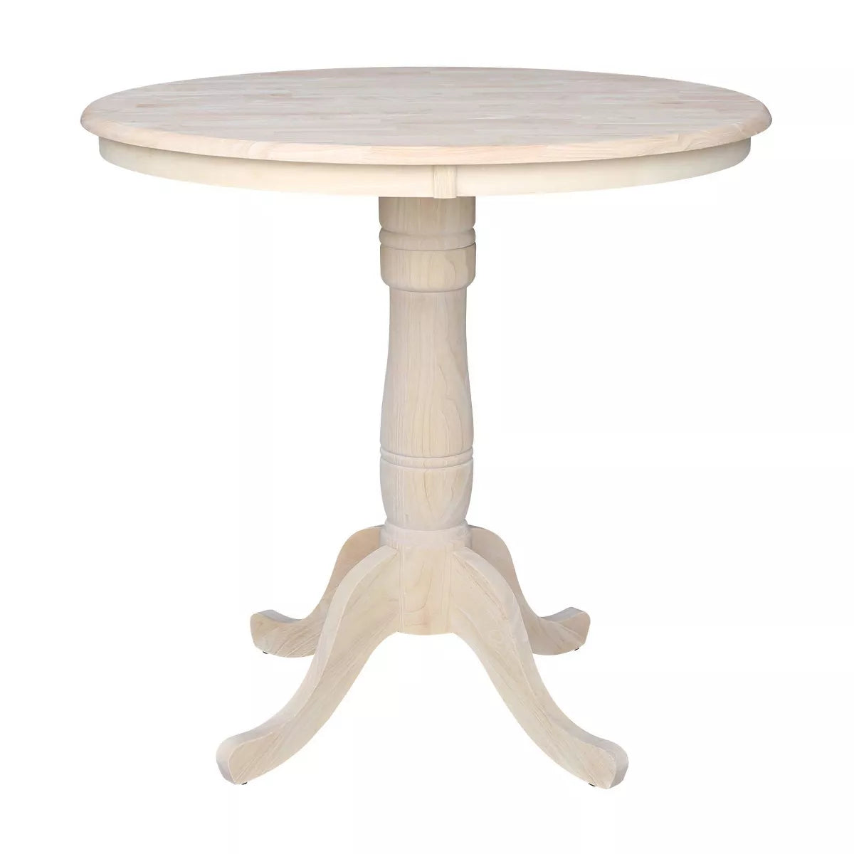 36" Round Top Pedestal Table Unfinished - International Concepts