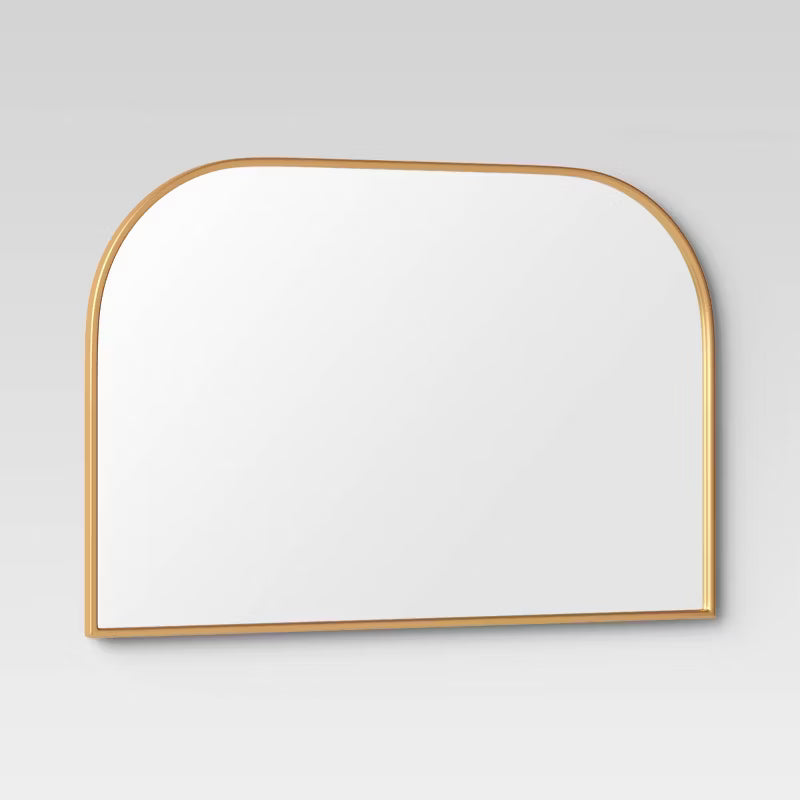 36" x 24" Over the Mantel Mirror - Gold