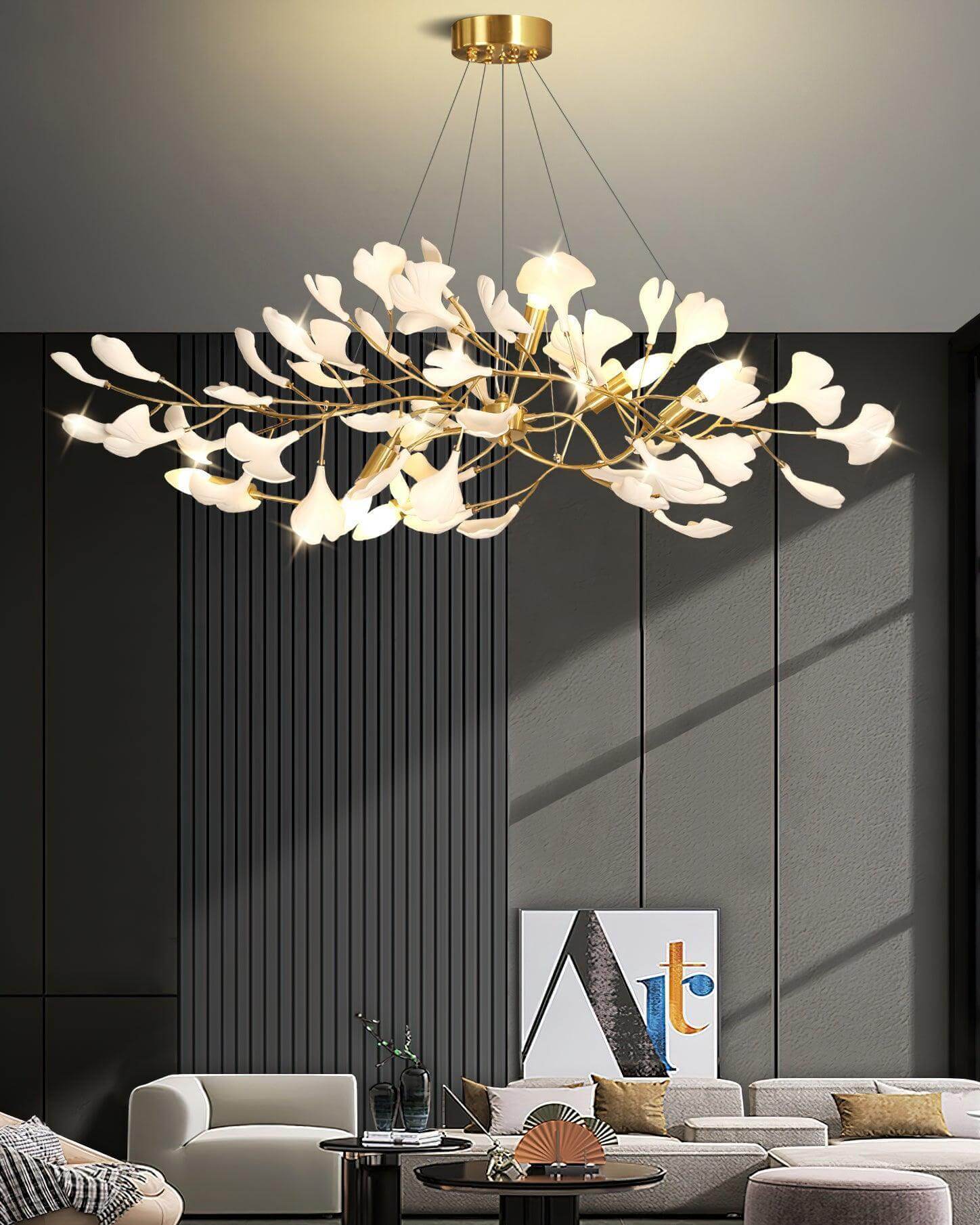 Gingko Chandelier Style C