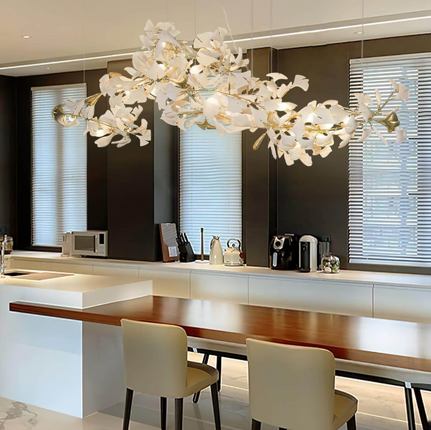 Gingko Chandelier Style C