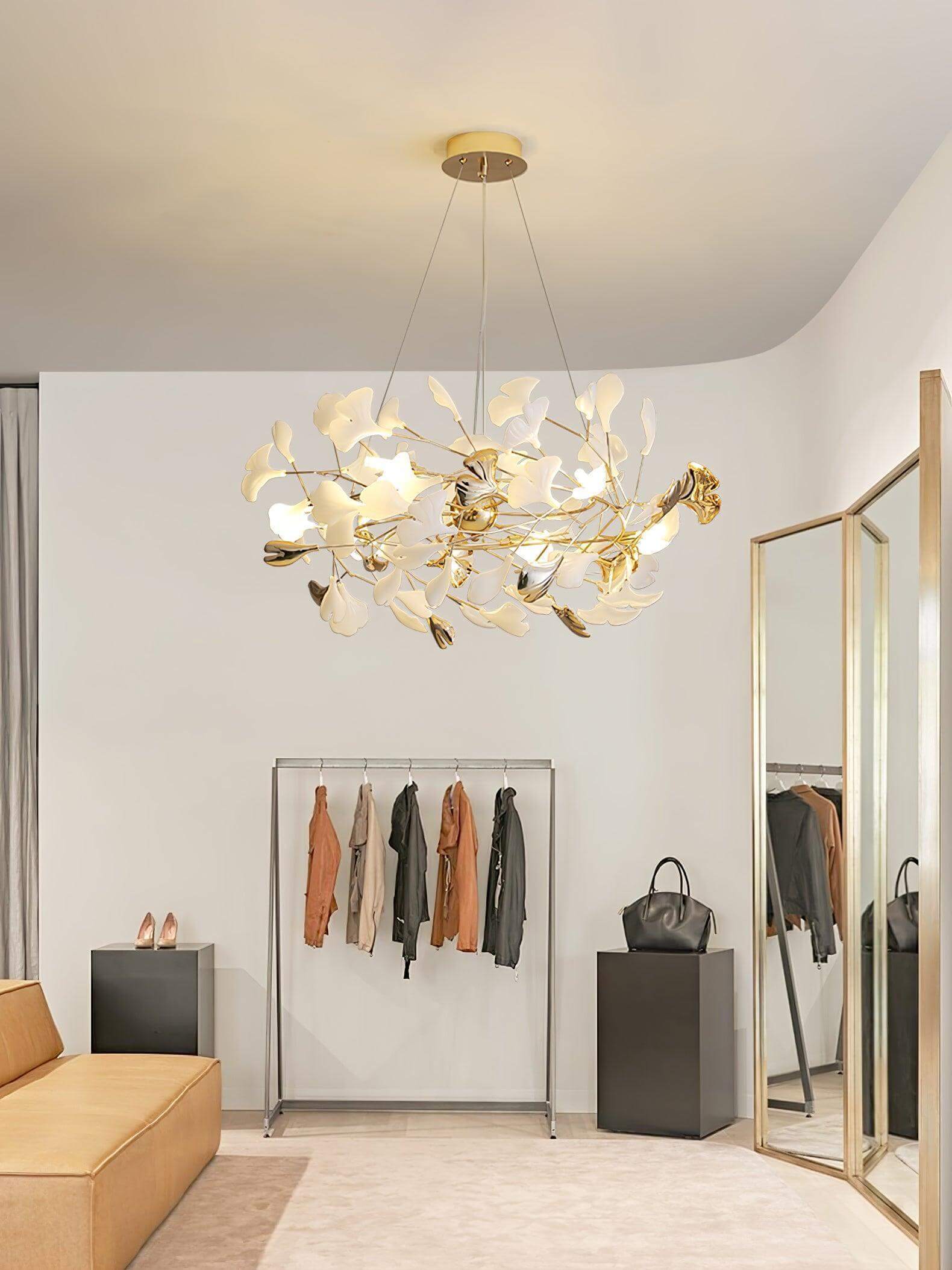 Gingko Chandelier Style F