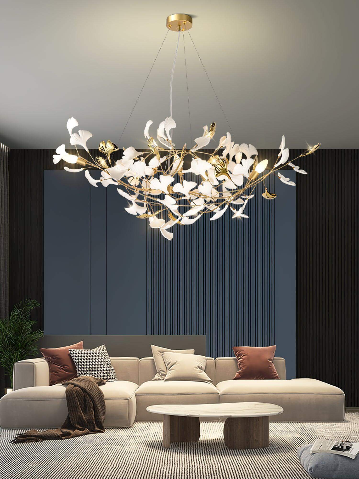 Gingko Chandelier Style F