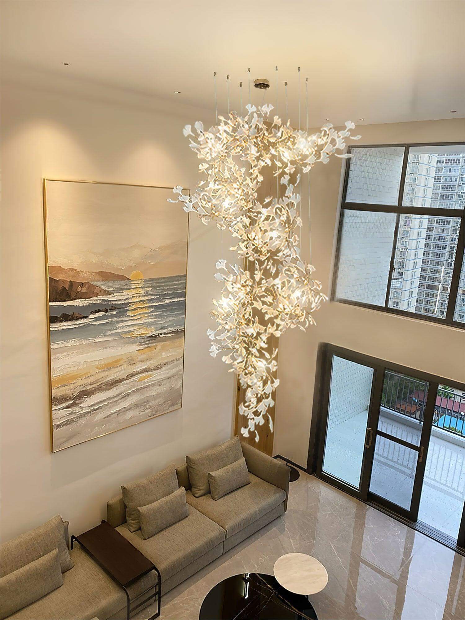 Gingko Chandelier Style M
