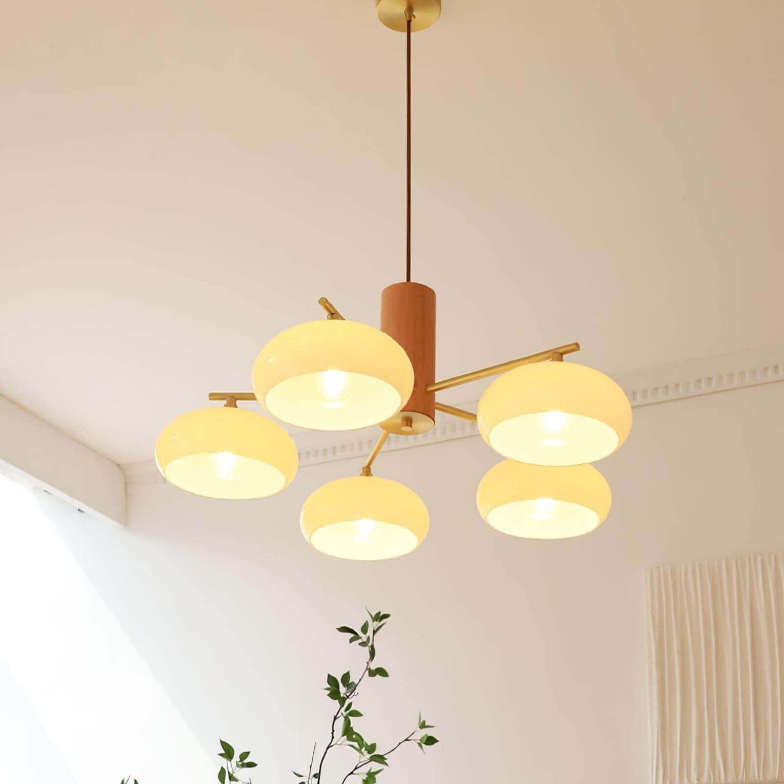 Glass Persimmon Chandelier