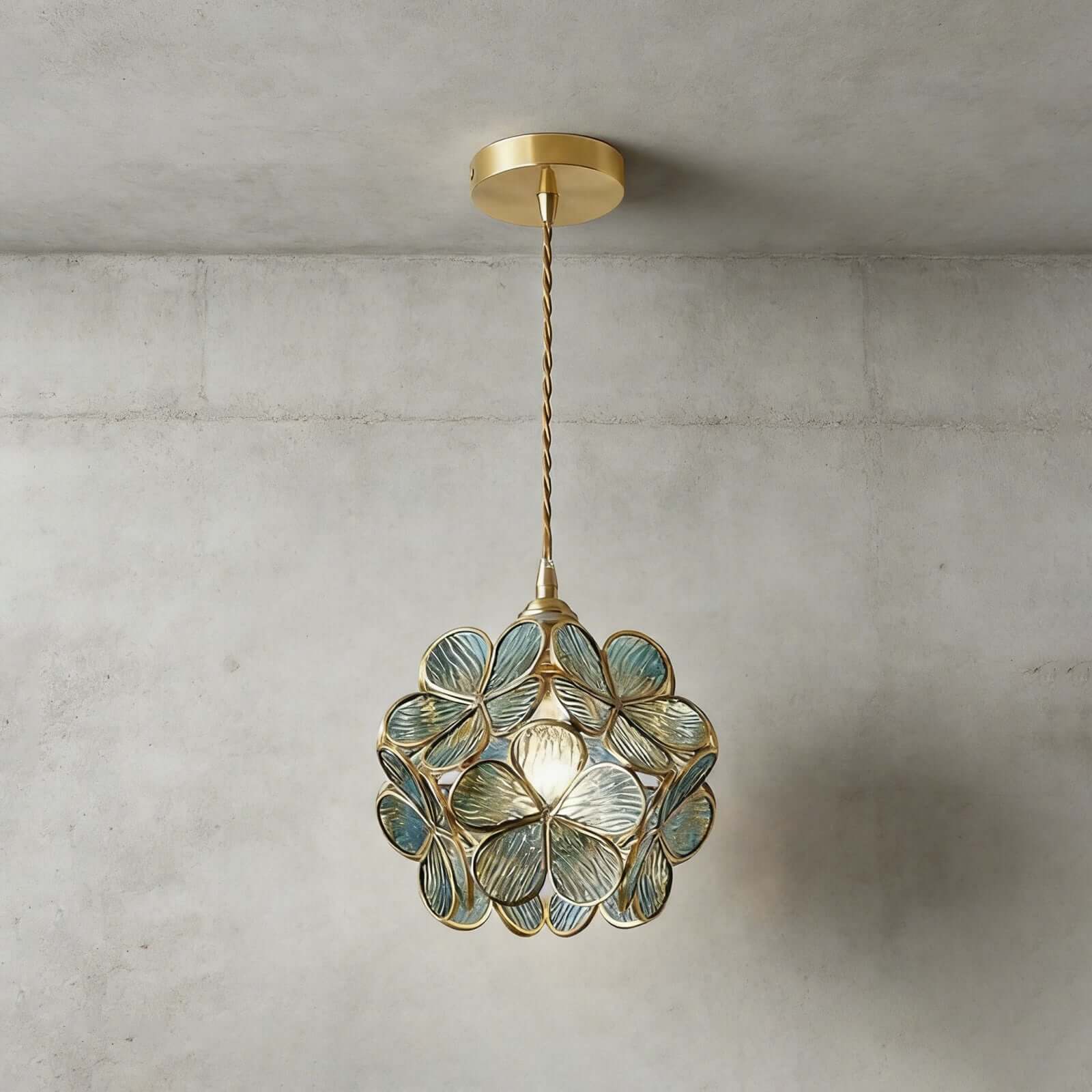 Glass Petal Pendant Light