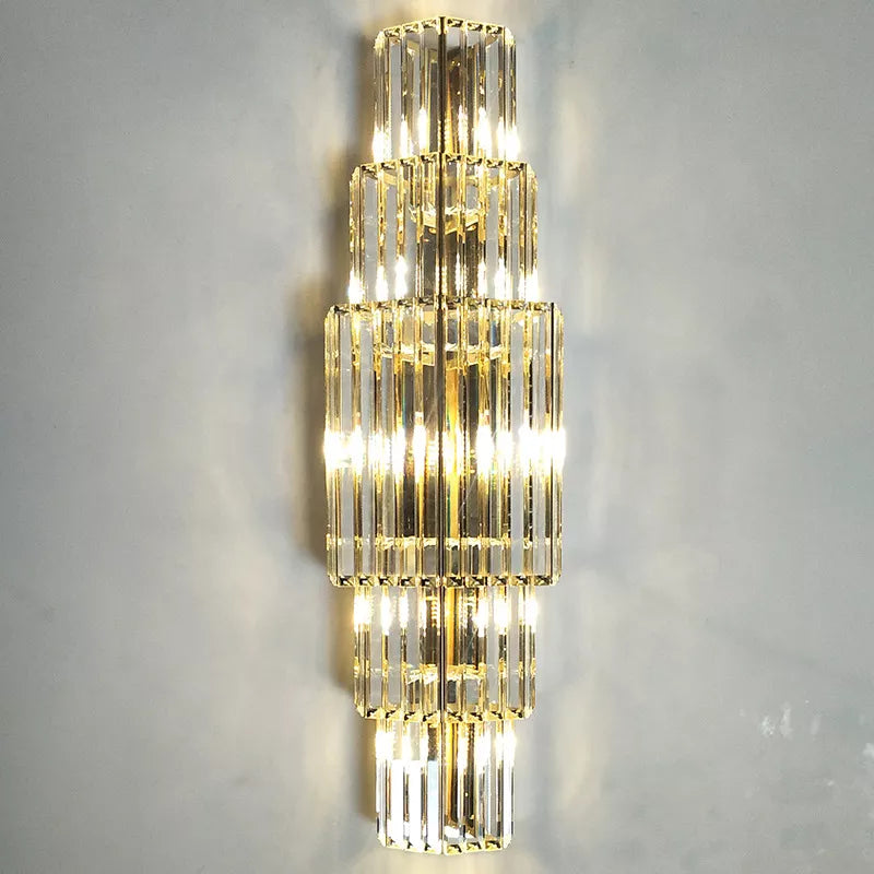 Avery's Crystal LED Wall Lamp - Simple Elegance for Your Living Spaces