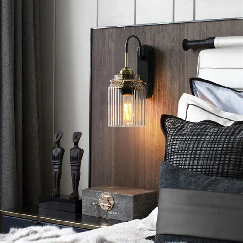 Industrial Vintage Wall Sconce - Retro Nostalgia Lighting for Bedside, Aisle, and More