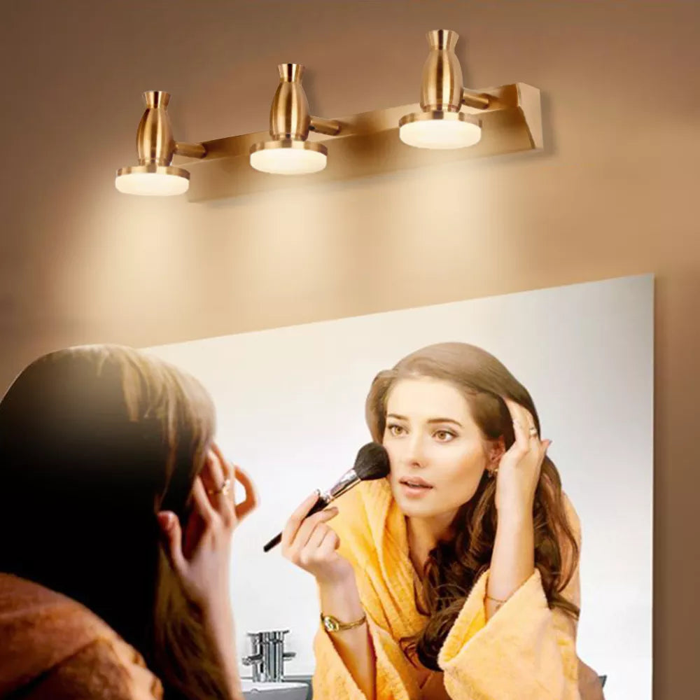 Brass Mirror Lamp - Stylish Wall Light for Bathroom Cabinet, Vanity, and More