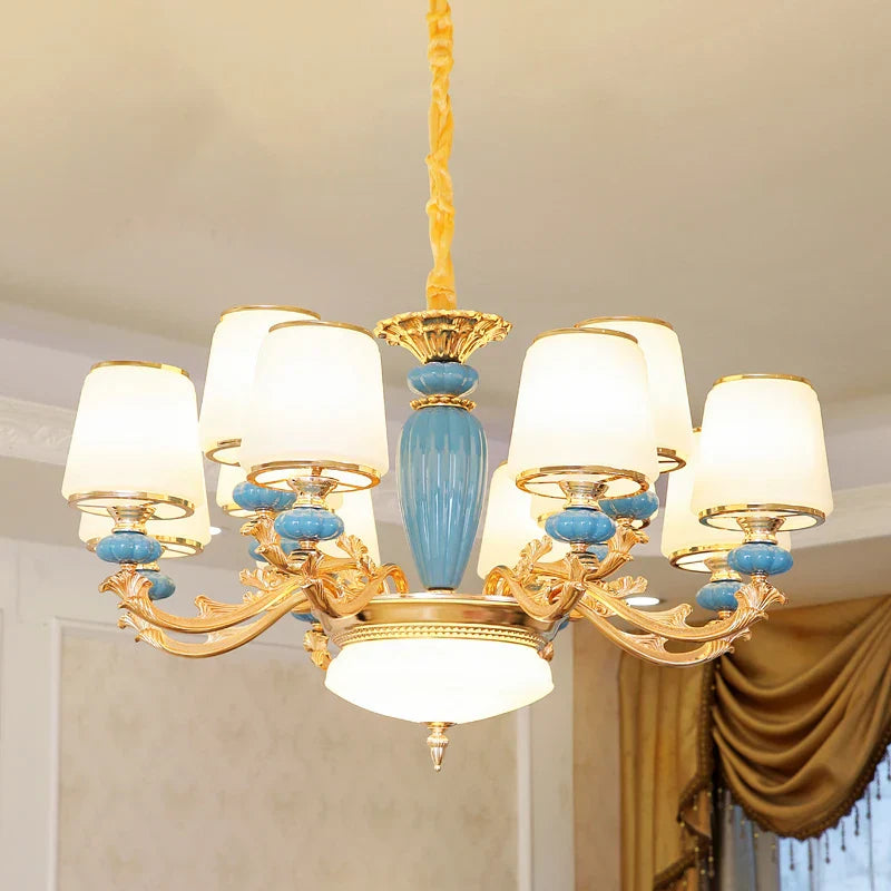 Modern Nordic Ceramic Crystal Chandelier - A Minimalist Lighting Fixture for Living Rooms, Dining Areas, Bedrooms, and Homes