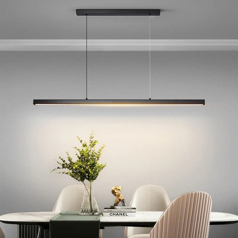 Modern Minimalist LED Chandelier - Perfect for Dining Tables, Cafes, Bars, and Living Room Lighting