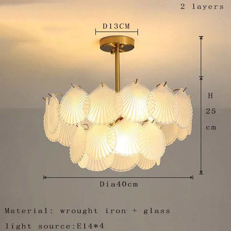 Nordic Postmodern Glass Chandelier - Simple Elegance for Your Living Room, Dining Room, Bedroom, and Study