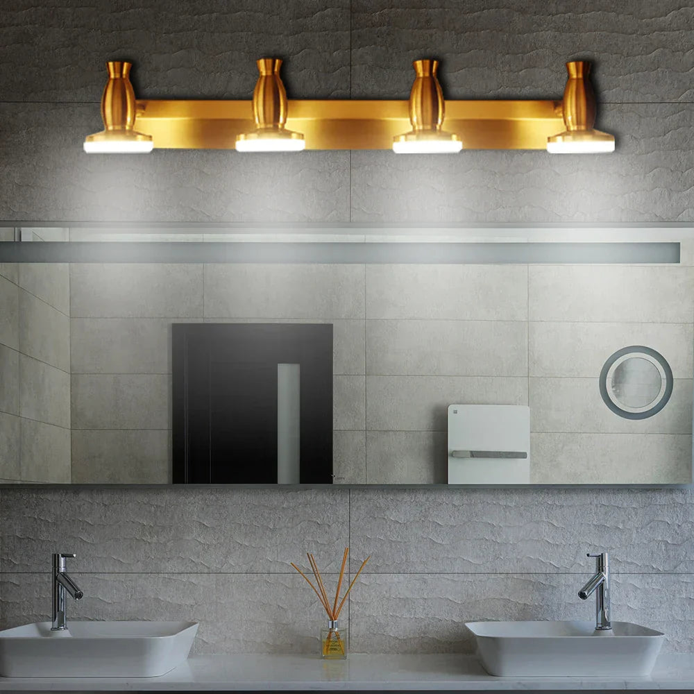 Brass Mirror Lamp - Stylish Wall Light for Bathroom Cabinet, Vanity, and More