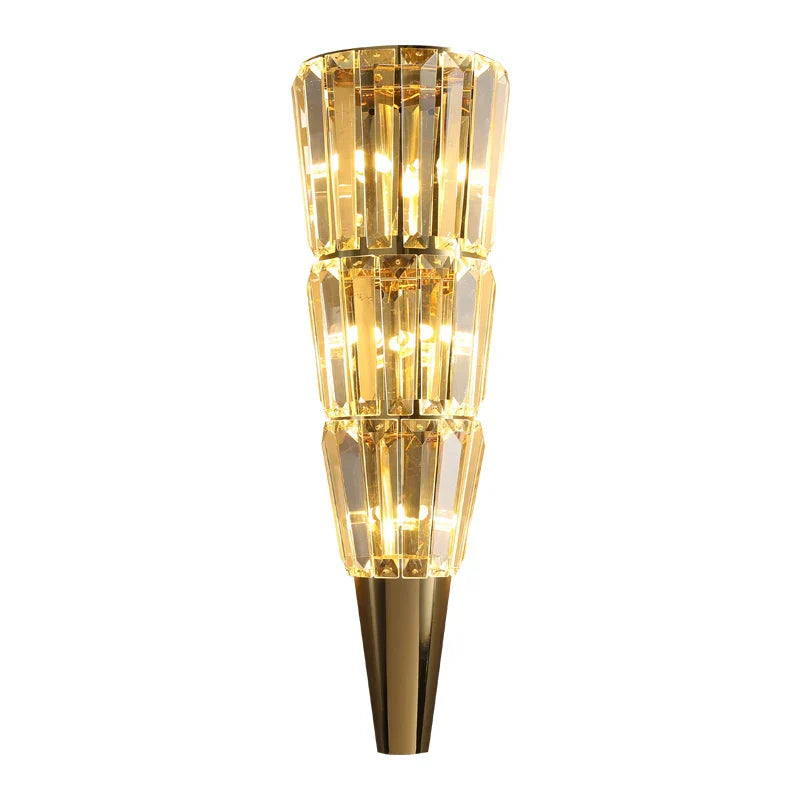 Logan - Nordic Crystal LED Wall Lamp - Elegant Lighting for Parlor, Bedroom, and Bathroom