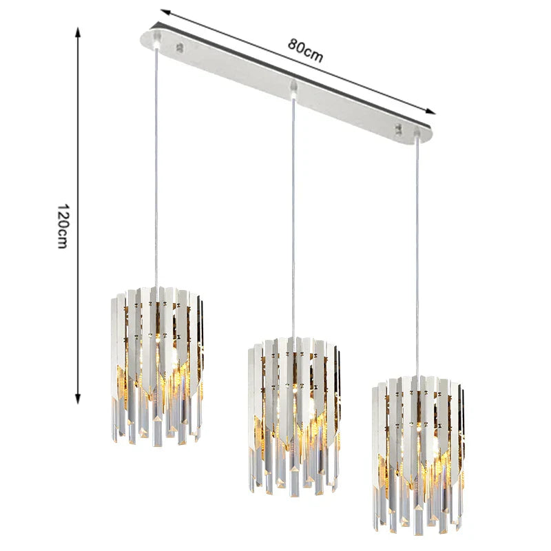 Round Gold K9 Crystal LED Chandelier for Living Spaces - Dining, Bedroom, and More