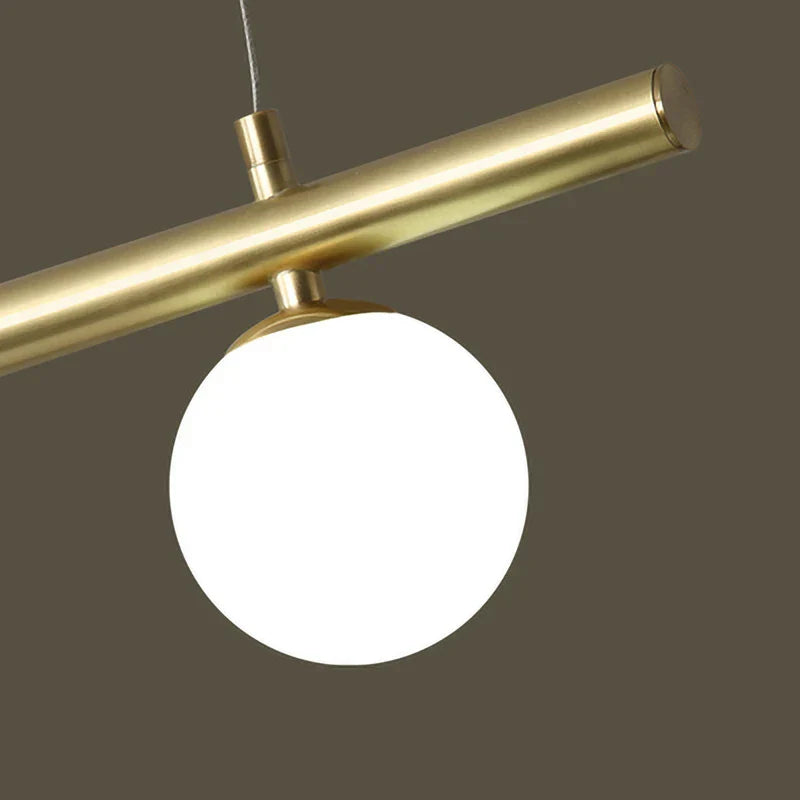 Contemporary Glass Ball LED Chandelier - Postmodern Design for Restaurant, Bar, and Living Room Decor