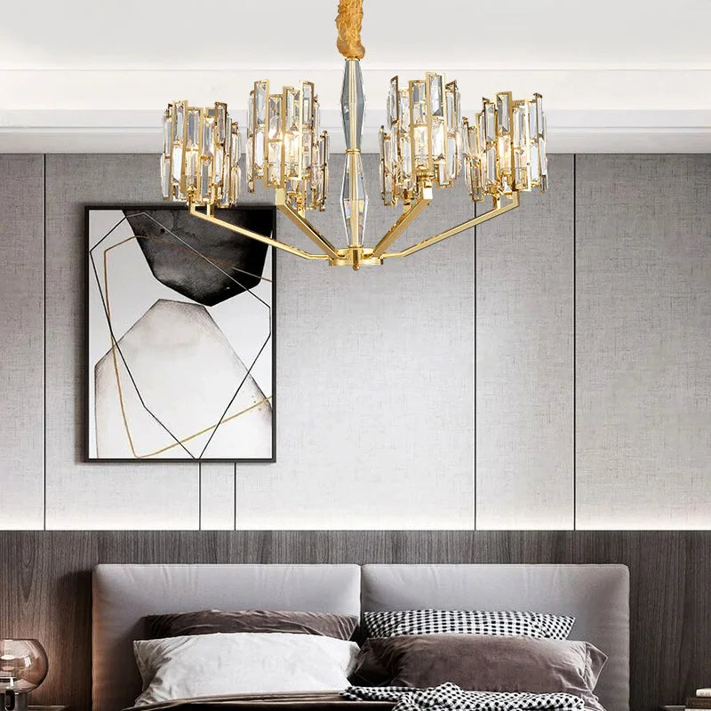 Stainless Steel Living Room Dining Room Chandelier - Designer Post-Modern Elegance for Villas and Duplex Buildings