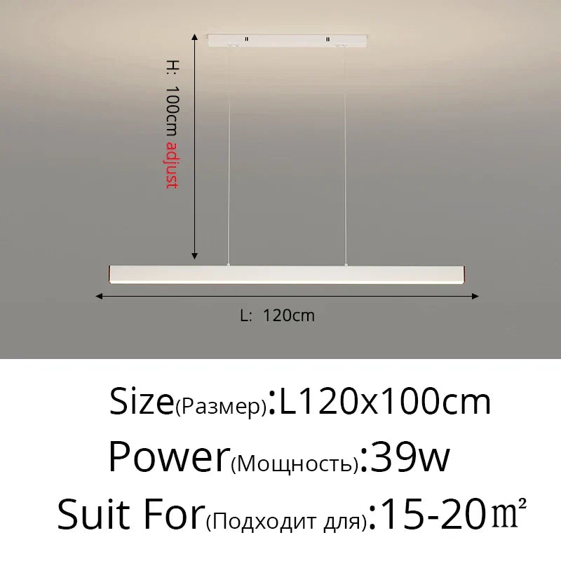 Contemporary LED Chandelier - Minimalist Elegance for Home Villas, Living Rooms, Bedrooms, Dining Rooms, and Studies