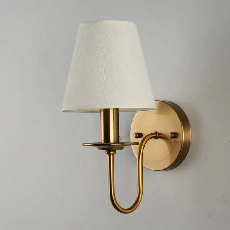 Fabric E14 Wall Lamp - Modern European Style Bedroom Bedside Lamp for Living Room, Hotel, Study, and Office