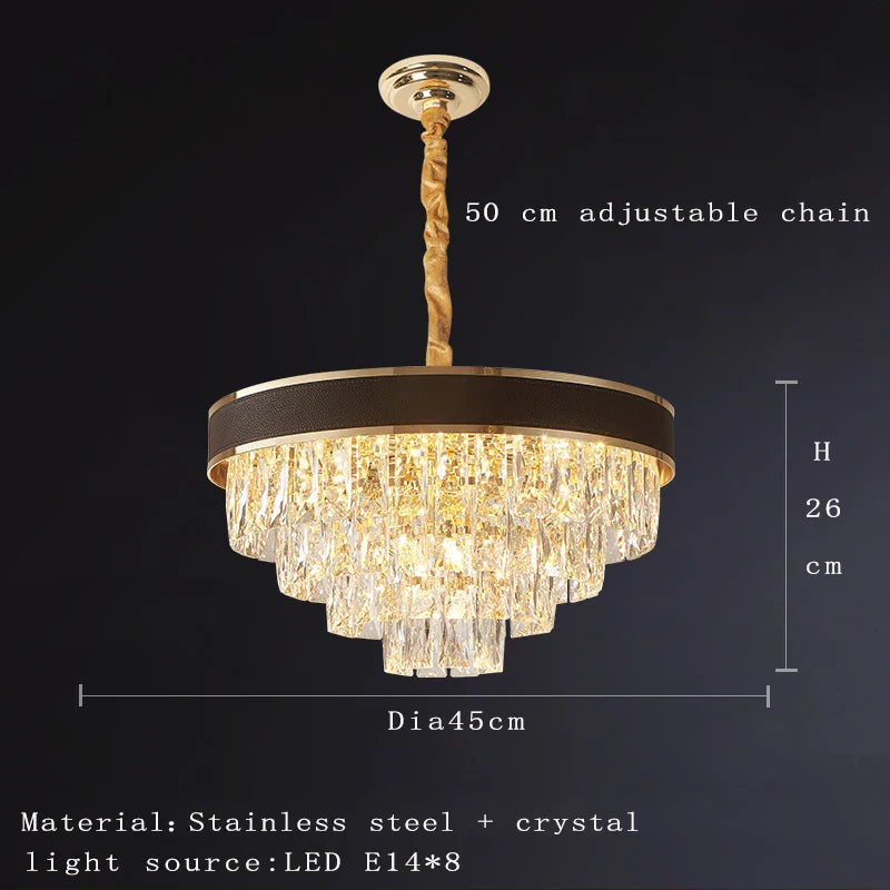 Elegant Black Chandelier - Postmodern Light Luxury for Living Rooms, Dining Rooms, and Bedrooms