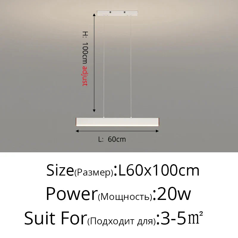 Contemporary LED Chandelier - Minimalist Elegance for Home Villas, Living Rooms, Bedrooms, Dining Rooms, and Studies
