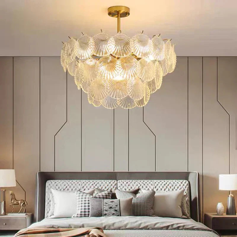 Nordic Postmodern Glass Chandelier - Simple Elegance for Your Living Room, Dining Room, Bedroom, and Study
