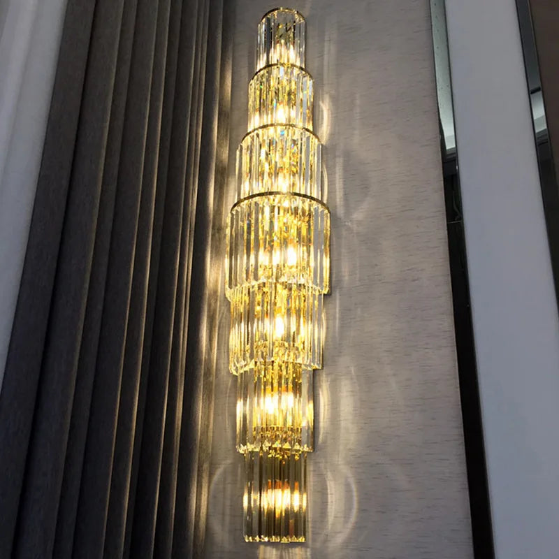 Avery's Crystal LED Wall Lamp - Simple Elegance for Your Living Spaces