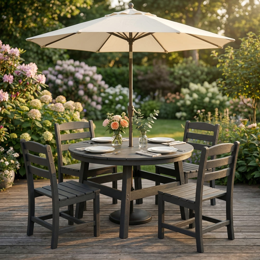 Pamapic 7-Piece HDPE Patio Dining Set