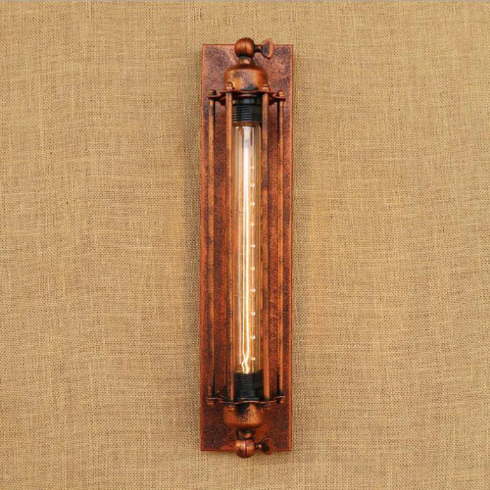 Vintage Black Rustic Wall Light with Edison Filament Bulb - Perfect for Stair, Kitchen, and Wall Sconce Lighting