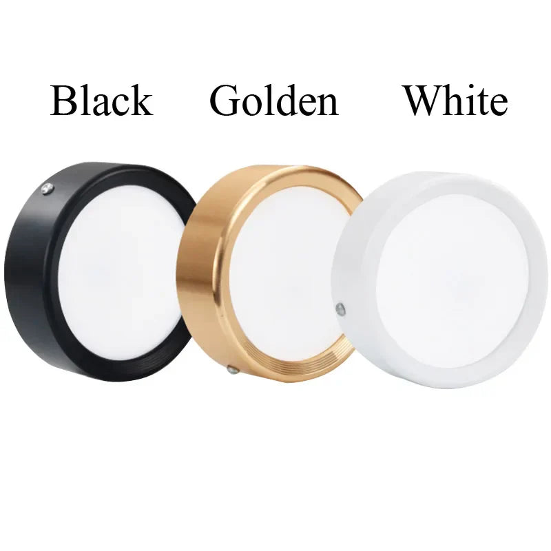 Ultra-Thin LED Downlight - Choose from 5W, 10W, 15W, or 20W - Surface Mounted Ceiling Lamps for Stylish Illumination