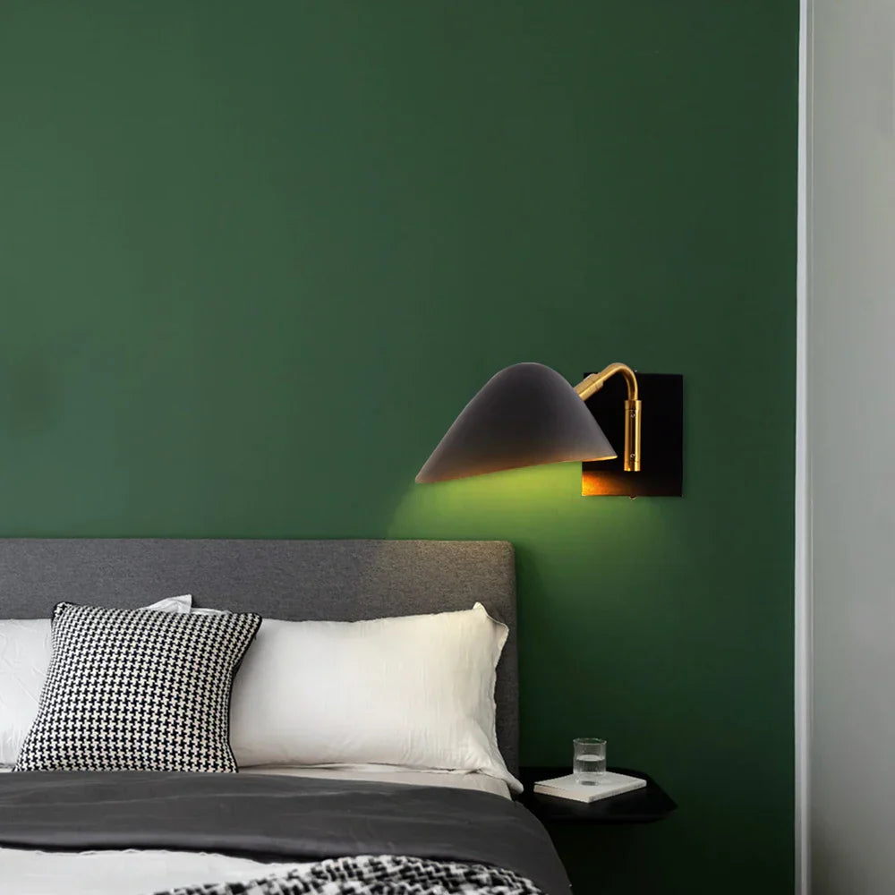 Nordic Light Luxury Double-Headed Wall Lamp  enhance Your Bedroom or Living Room with Artistic Long-Arm Design