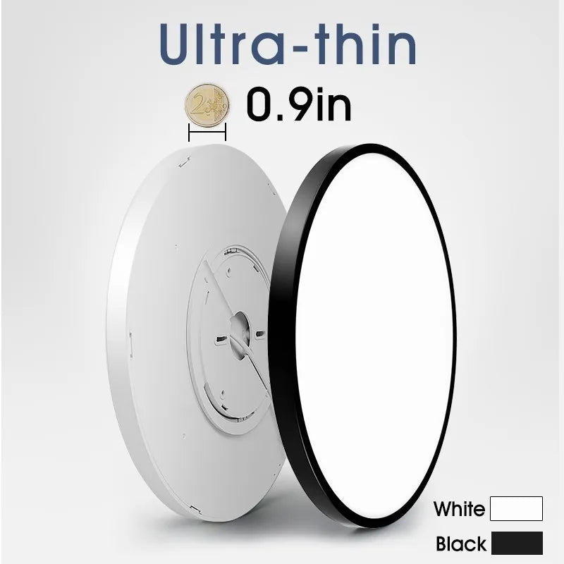 Ultra-Thin LED Ceiling Light - Modern 20-Inch Large Ceiling Lamp with Dimmable Brightness - AC85-265V Panel Light for Room