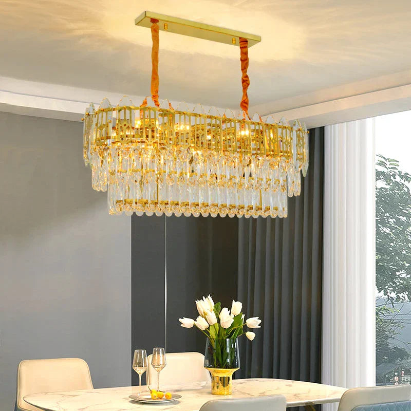 Elegant Post-Modern Crystal Chandelier - Stainless Steel Starry Lamp for Living Rooms, Bedrooms, and Dining Areas