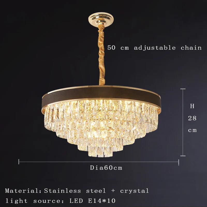 Elegant Black Chandelier - Postmodern Light Luxury for Living Rooms, Dining Rooms, and Bedrooms